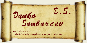 Danko Somborčev vizit kartica